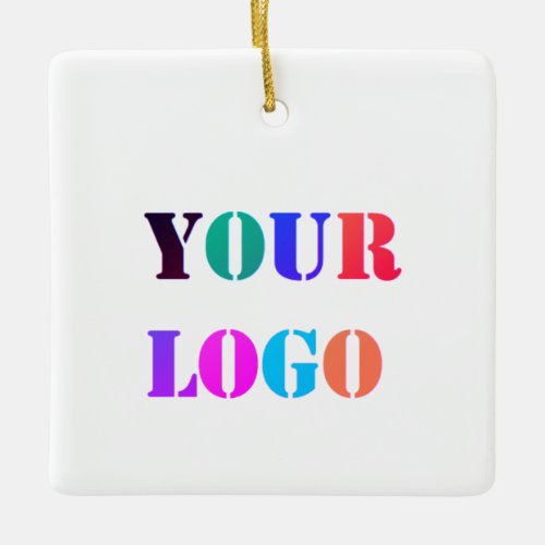 Custom Logo Business Company Office Personalized Ceramic Ornament