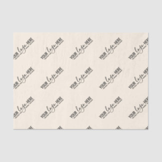 Custom Logo Business Company Packaging Beige Tissue Paper