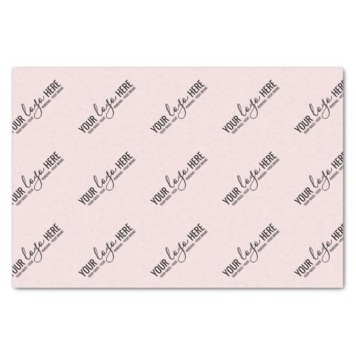 Custom Logo Business Company Packaging Blush Pink Tissue Paper