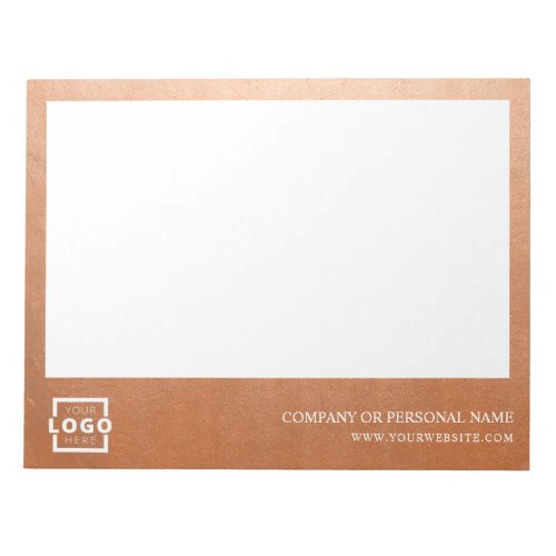 Custom Logo Business Company Promotional Rose Gold Notepad