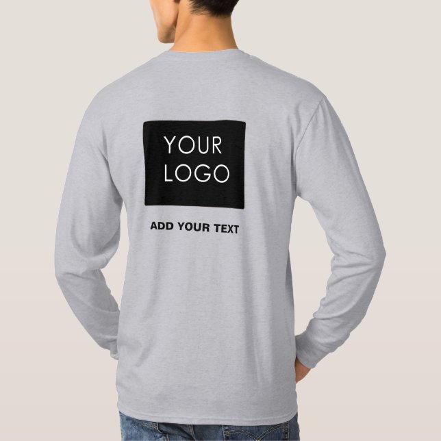 Custom Logo Business Company Promotional   T-Shirt (Back)