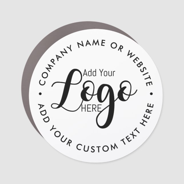 custom logo business company staff vehicle  car magnet (Front)