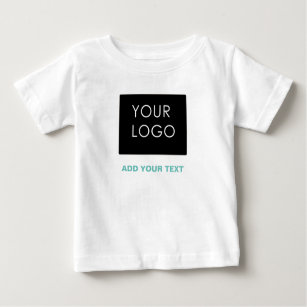 Custom Logo Business Company White Baby T-Shirt