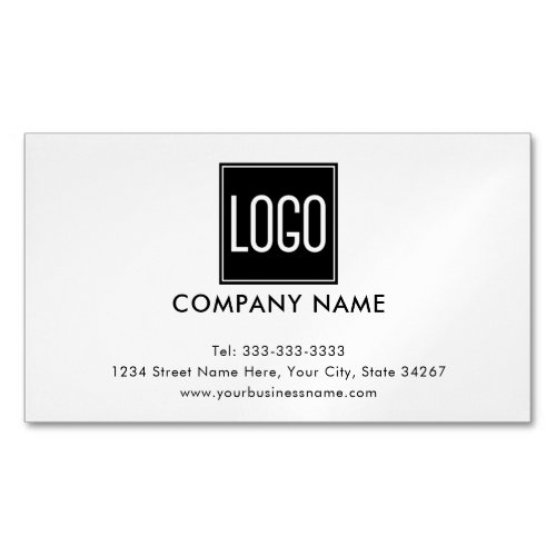 Custom Logo  Business Corporate Branding Business Card Magnet