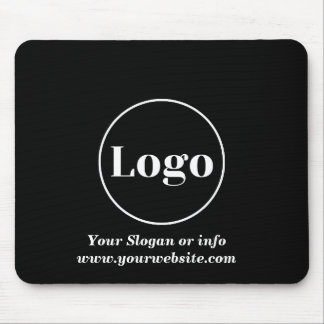 Custom Logo Business Corporate Company Brand Black Mouse Pad