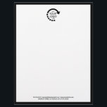 Custom Logo Business Corporate | Modern Black Letterhead<br><div class="desc">A minimalist modern custom logo template with color coordinating products to showcase your brand. If you need any help customizing this product,  you can contact me for help using the message button below.</div>