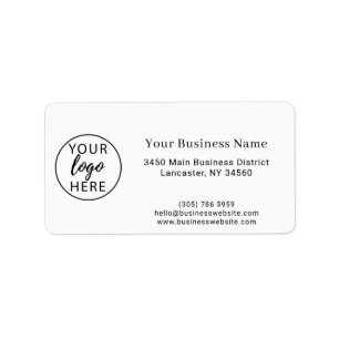 Custom Logo Business Corporate Office Returns Label