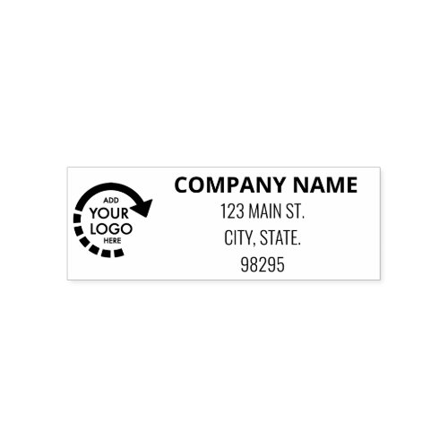 Custom Logo Business Corporate Return Address  Self_inking Stamp