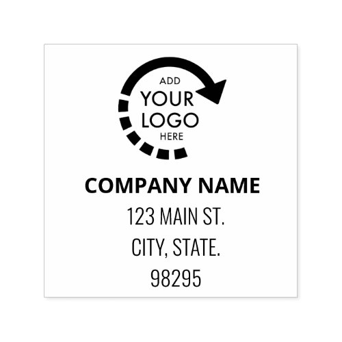 Custom Logo Business Corporate Return Address  Self_inking Stamp