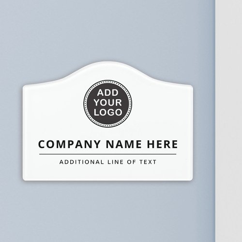Custom logo business door sign