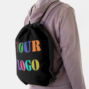Custom Logo Business Drawstring Bag Choose Color