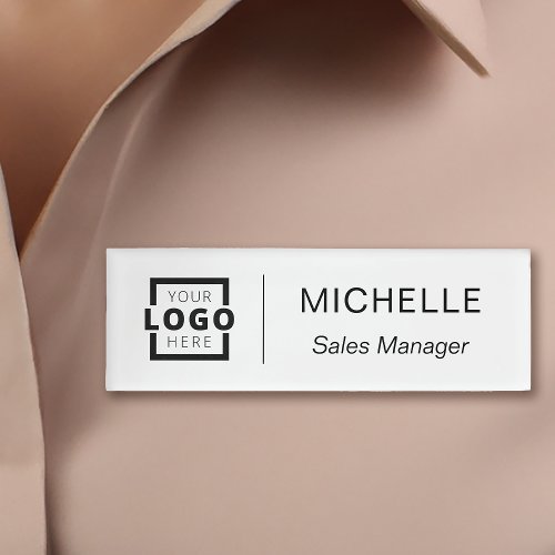 Custom Logo Business Employee Staff Name Name Tag