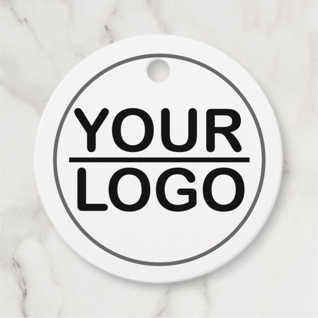 Custom logo business  favor tags (Front)