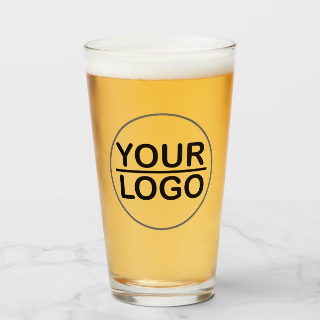 Custom logo business glass (Front Filled)