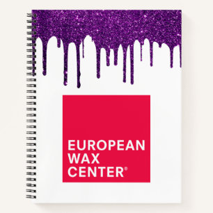 Custom logo Business Glitter drips Notebook