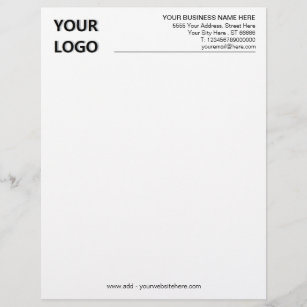 Custom Logo Business Info Your Company Letterhead