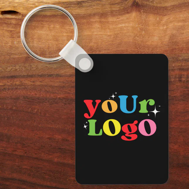 Custom Logo Business Keychain | Zazzle