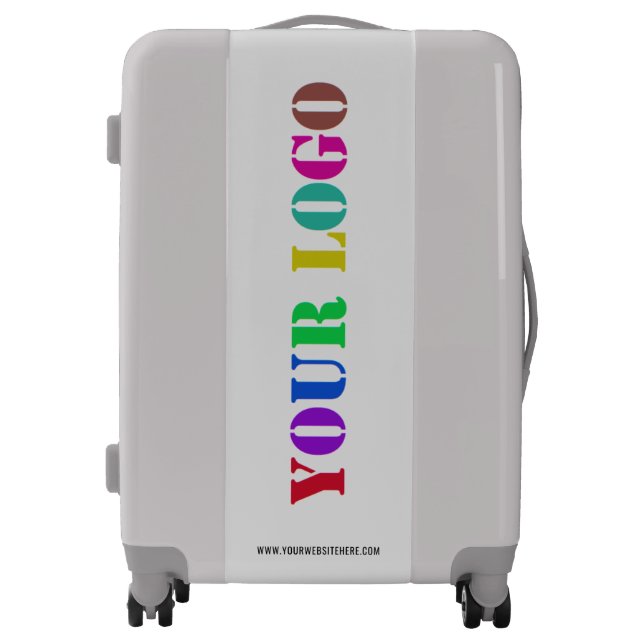 Custom Logo Business Luggage Example (Front)
