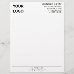 Custom Logo Business Name Office Letterhead