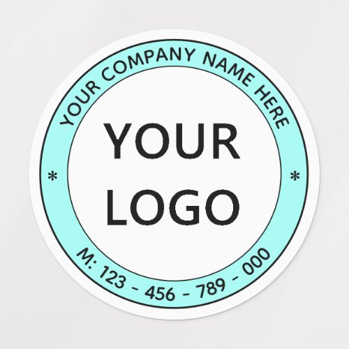 Custom Logo Business Name Personalized Elegant Labels