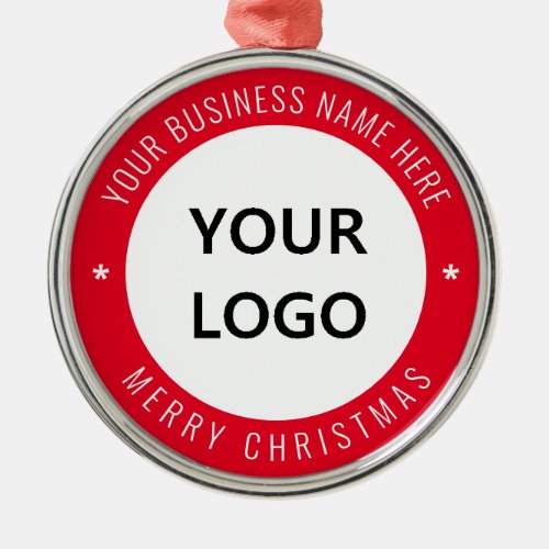 Custom Logo Business Office Christmas Celebration Metal Ornament