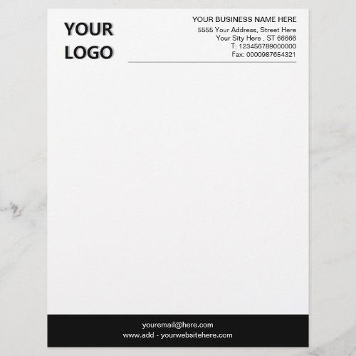 Custom Logo Business Office Colors Letterhead