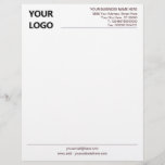 Custom Logo Business Office Letterhead Your Colors<br><div class="desc">Your Colors and Font - Custom  Business Office Letterhead with Logo - Add Your Logo - Image / Business Name - Company / Address - Contact Information - Resize and move or remove and add elements / image with customization tool. 
Good Luck - Be Happy :)</div>