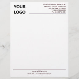 Custom Logo Business Office Letterhead Your Colors