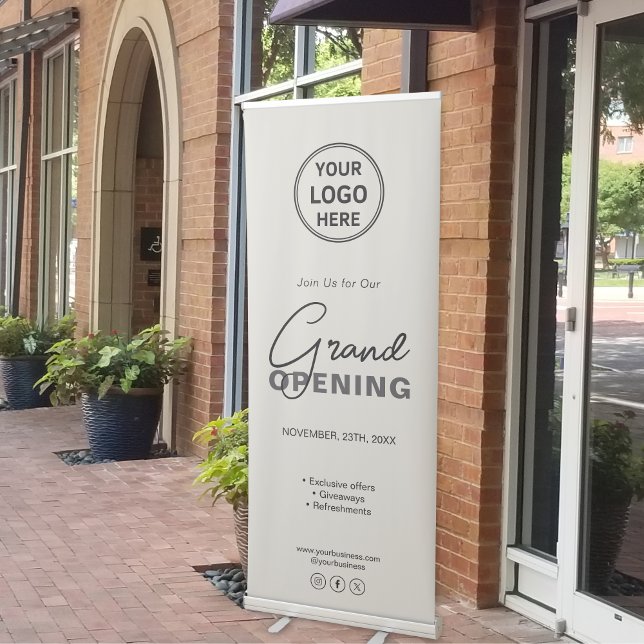 Custom Logo Business Opening Retractable Banner (Custom Logo Business Opening Retractable Banner)