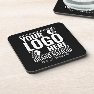 Custom Logo, Business or Brand Logo Personalized Beverage Coaster