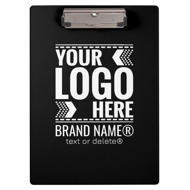 Custom Logo, Business or Brand Logo Personalized  Clipboard (Front)