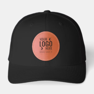 Custom Logo, Business or Brand Logo Personalized Leather Patch Hat