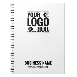 Custom Logo, Business or Brand Logo Personalized Notebook