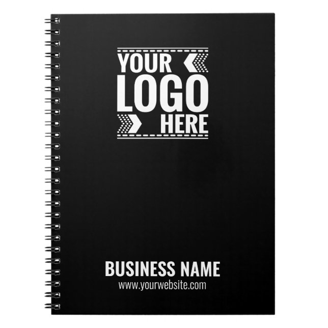 Custom Logo, Business or Brand Logo Personalized  Notebook (Front)