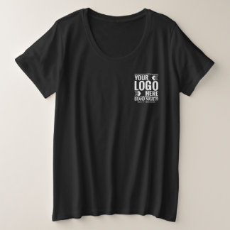 Custom Logo, Business or Brand Logo Personalized Plus Size T-Shirt