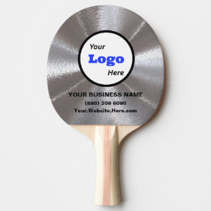 Custom Logo Business Paddle Template Silver