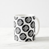 Custom logo business pattern employee coffee mug (Front Right)