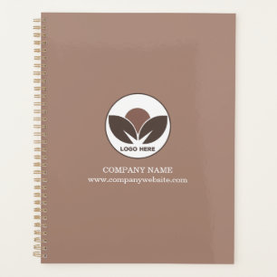 Custom Logo Business Planner   Mocha Mousse