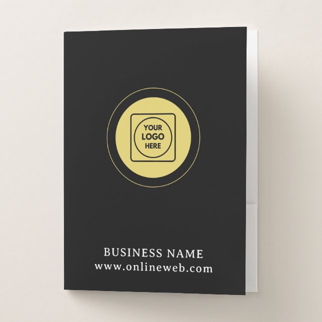 Custom Logo Business Presentation Pocket Folder (Front)