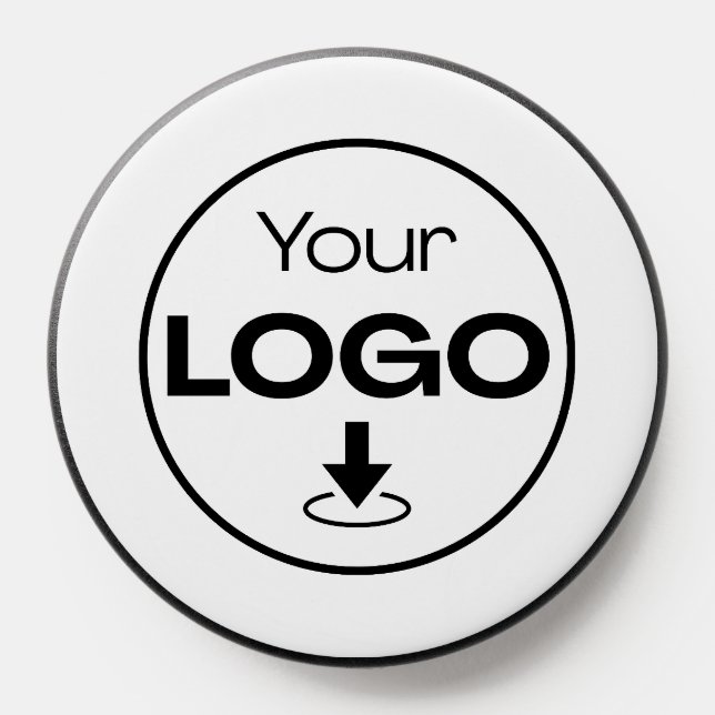 custom Logo Business Professional Modern PopS PopSocket (Popsocket)