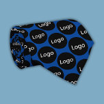 Custom Logo Business Professional Neck Tie<br><div class="desc">Simple blue logo tie; just add your own logo to create custom professional and promotional products. If you require further customization or color variations, please use the message me button below.</div>