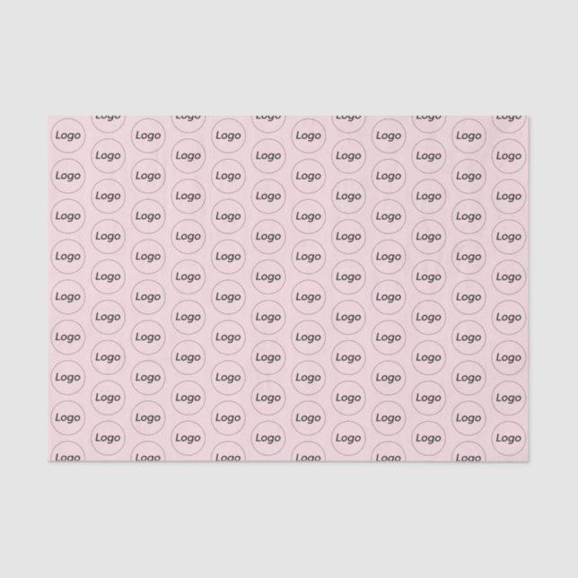 Custom Logo Business Professional packaging Pink Tissue Paper (Front)
