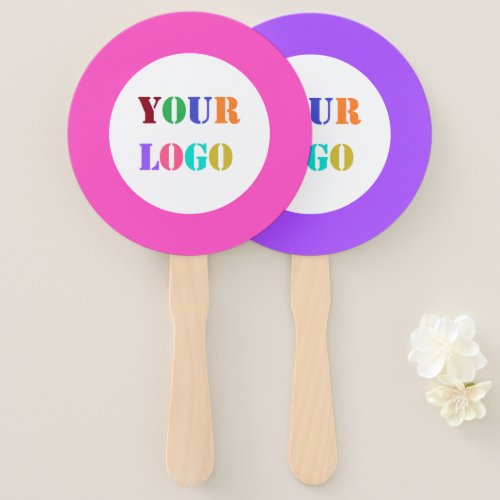 Custom Logo Business Promotion Hand Fan Your Color