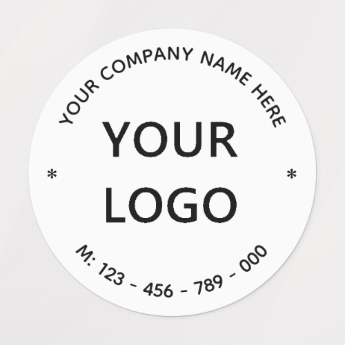 Custom Logo Business Promotion Personalized Labels