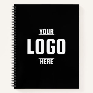Custom Logo Business Promotional Black  Notebook