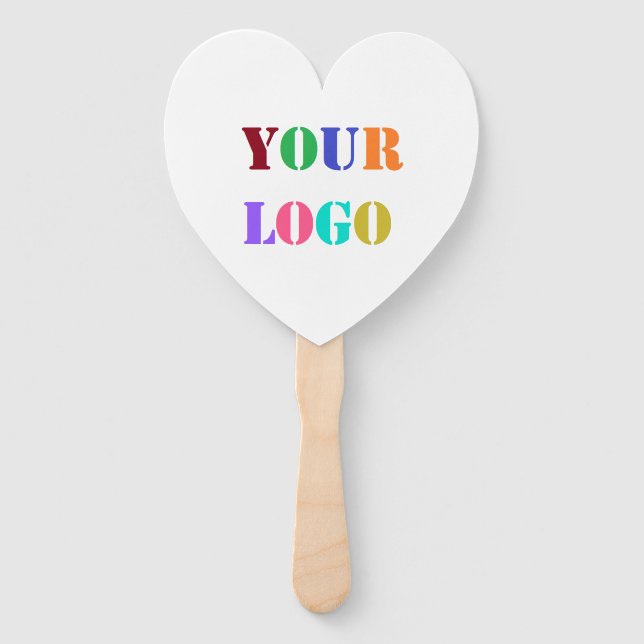 Custom Logo Business Promotional Hand Fan (Front)
