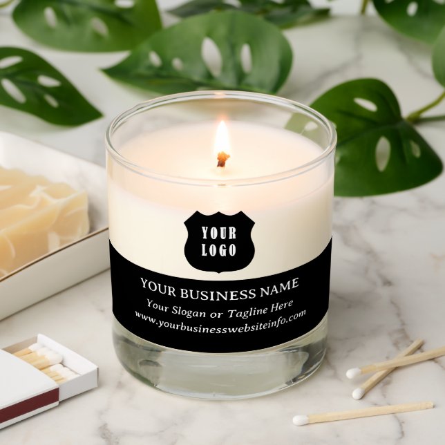 Custom Logo Business Promotional or Corporate Gift Scented Candle (Lit)