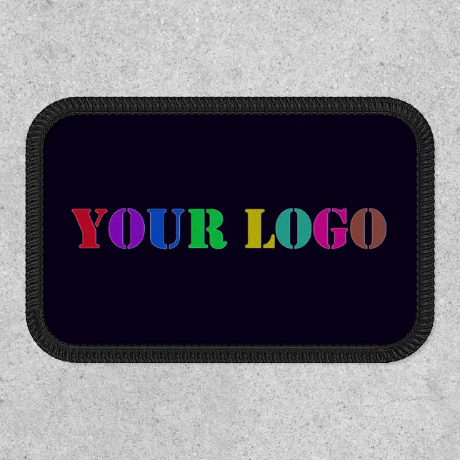 Patch Advertisement Custom Logo Business Promotional Patch Example | Zazzle