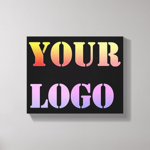 Custom Logo Business Promotional Personalized Canvas Print