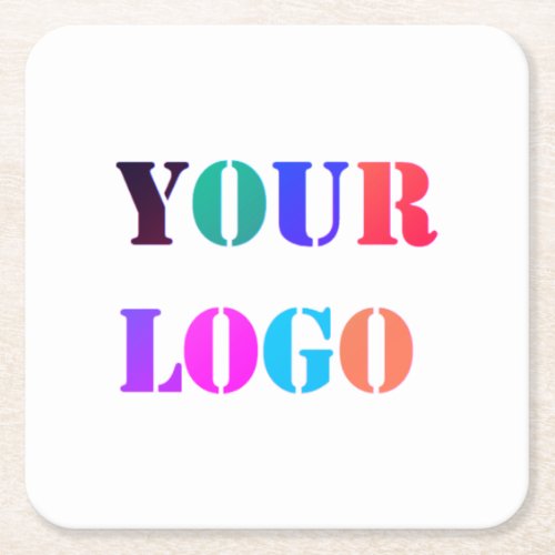 Custom Logo Business Promotional Personalized Your Square Paper Coaster